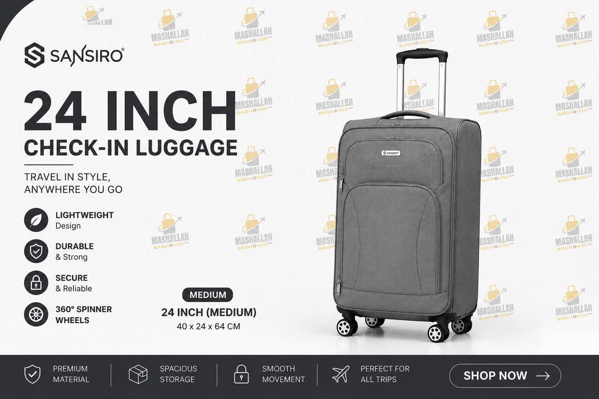Travel Tough. Pack More. ā Sansiro 4PCS Luggage Set