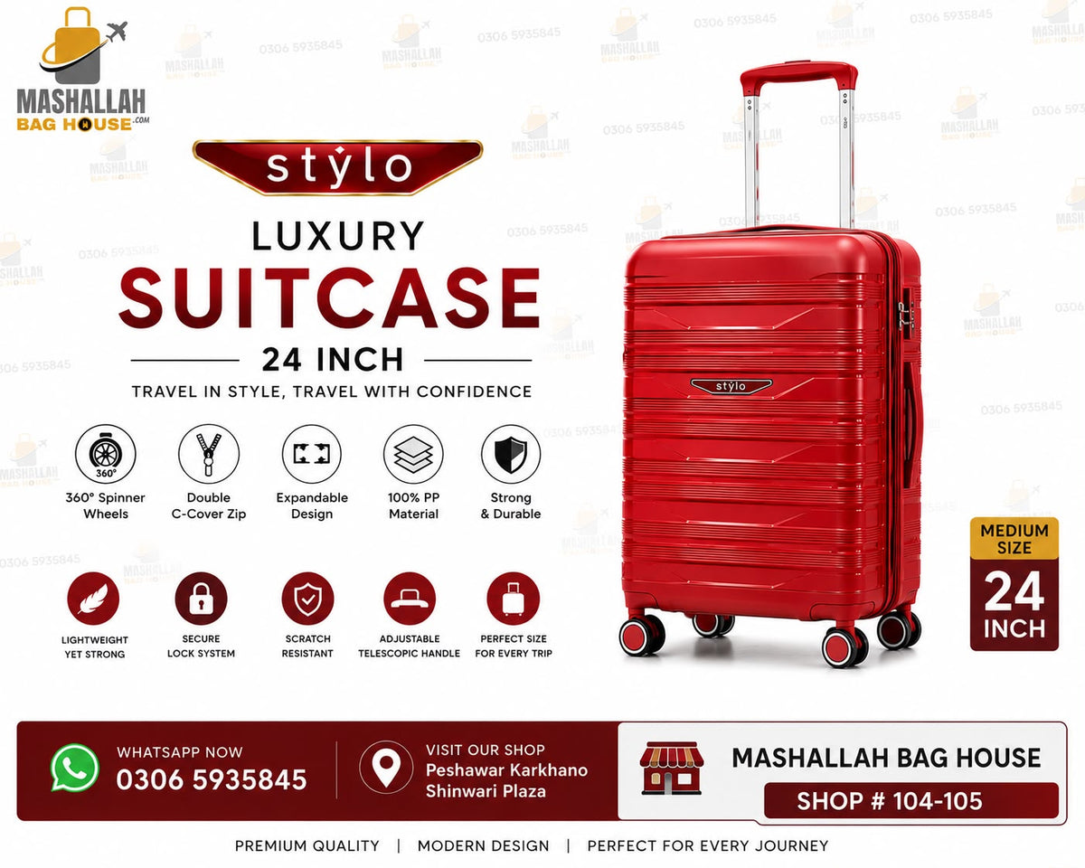 Stylo 3P Luxury Suitcase Set β 3 Piece Hardshell Luggage