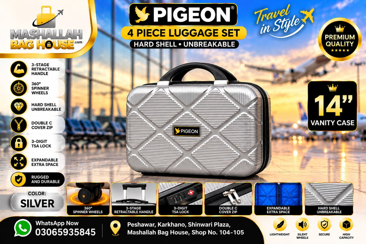 Pigeon Premium 4-Piece Hard Shell Luggage Set