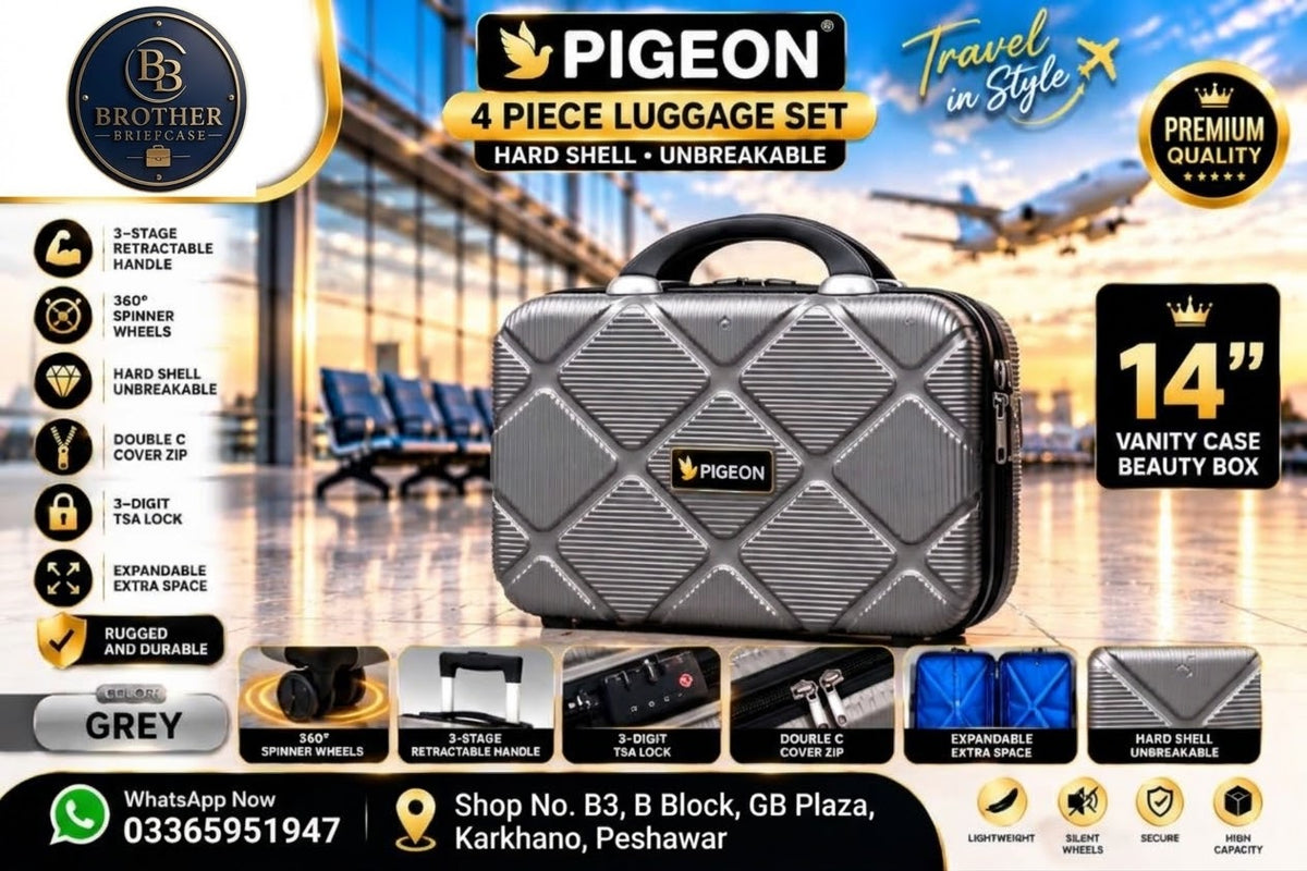Pigeon Premium 4-Piece Hard Shell Luggage Set
