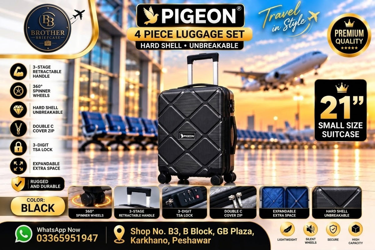 Pigeon Premium 4-Piece Hard Shell Luggage Set