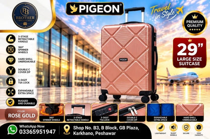 Pigeon Premium 4-Piece Hard Shell Luggage Set