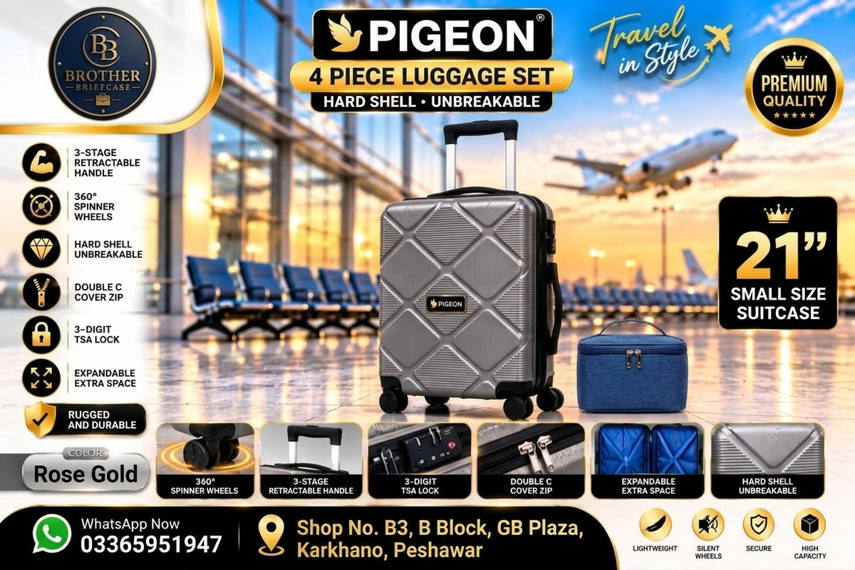 Pigeon Premium 4-Piece Hard Shell Luggage Set
