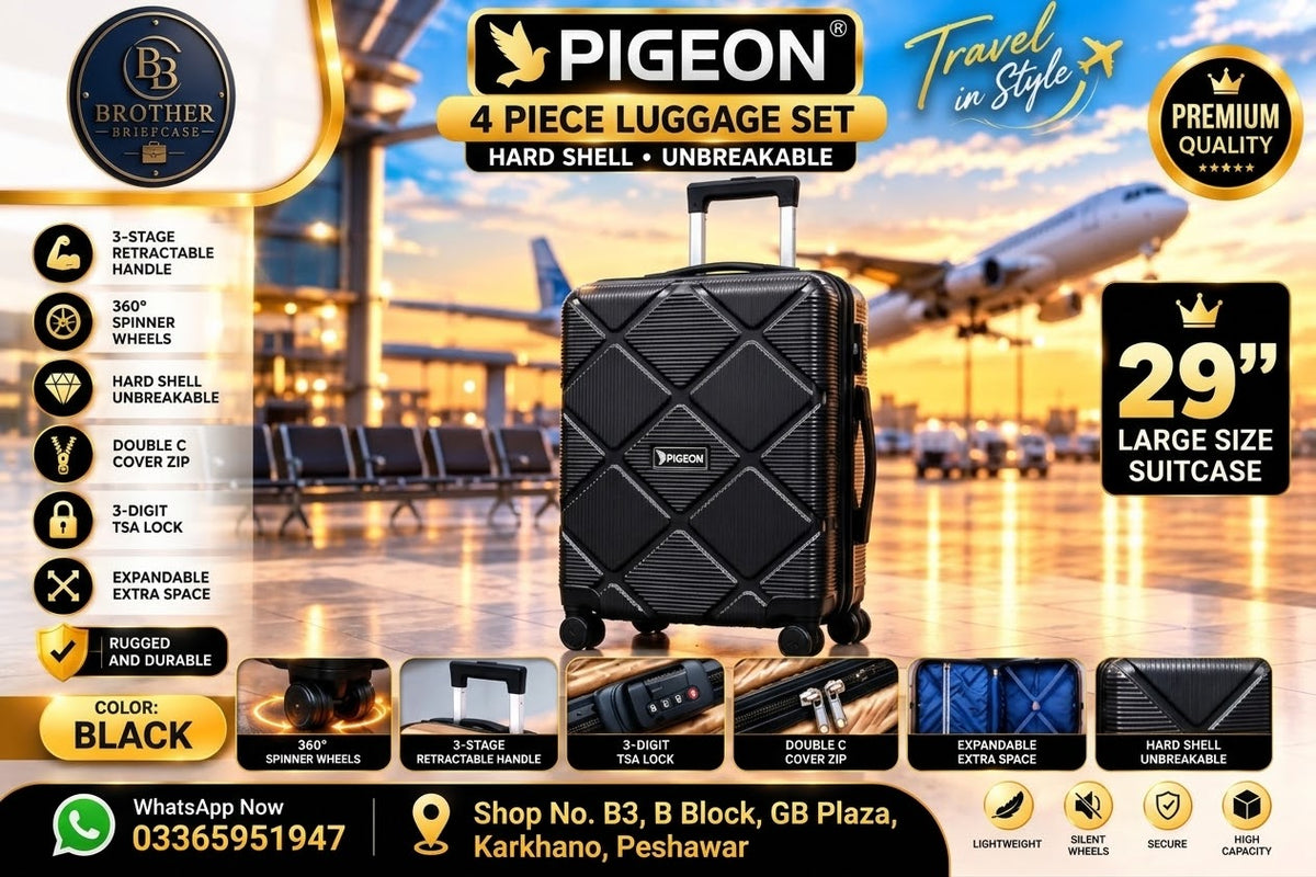 Pigeon Premium 4-Piece Hard Shell Luggage Set