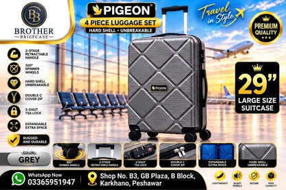 Pigeon Premium 4-Piece Hard Shell Luggage Set