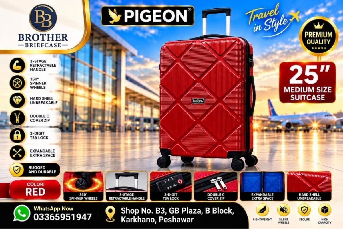Pigeon Premium 4-Piece Hard Shell Luggage Set