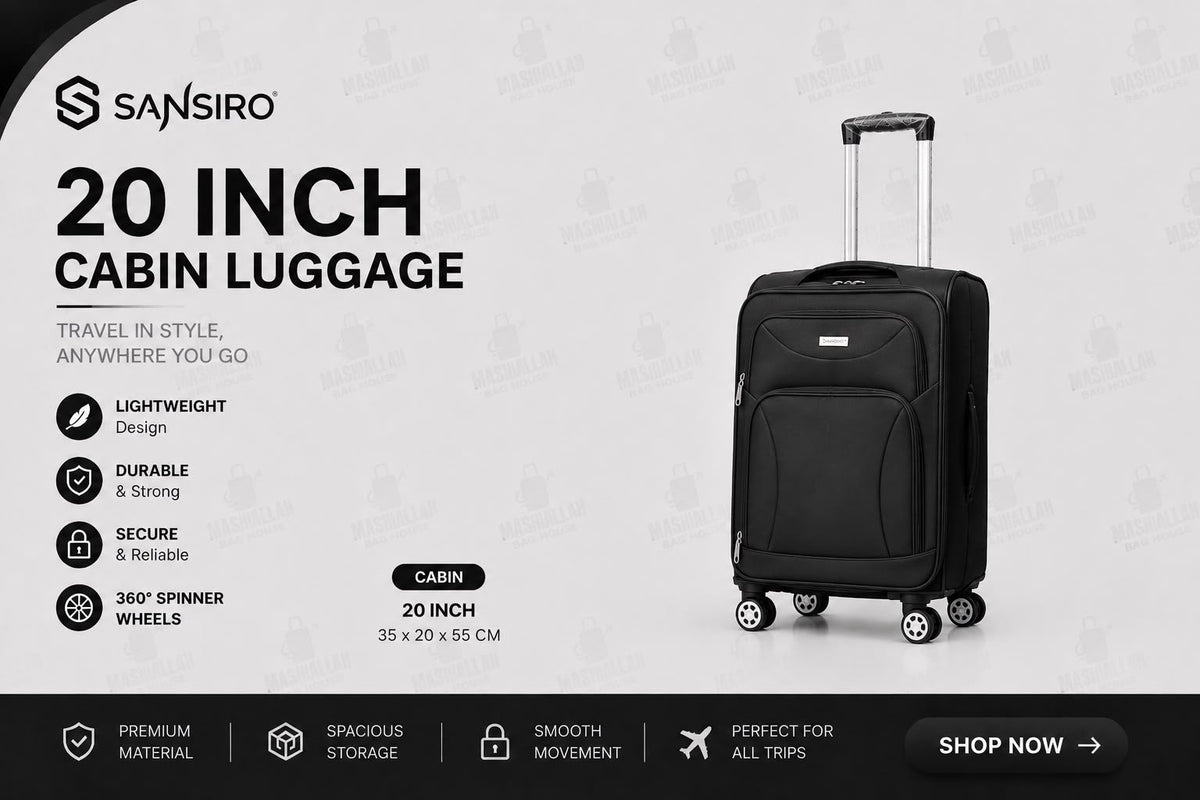 Travel Tough. Pack More. – Sansiro 4PCS Luggage Set