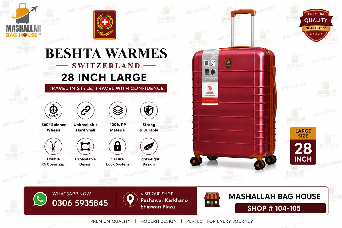 Beshta Warmes Switzerland – 4 Piece Hardshell Luggage Set