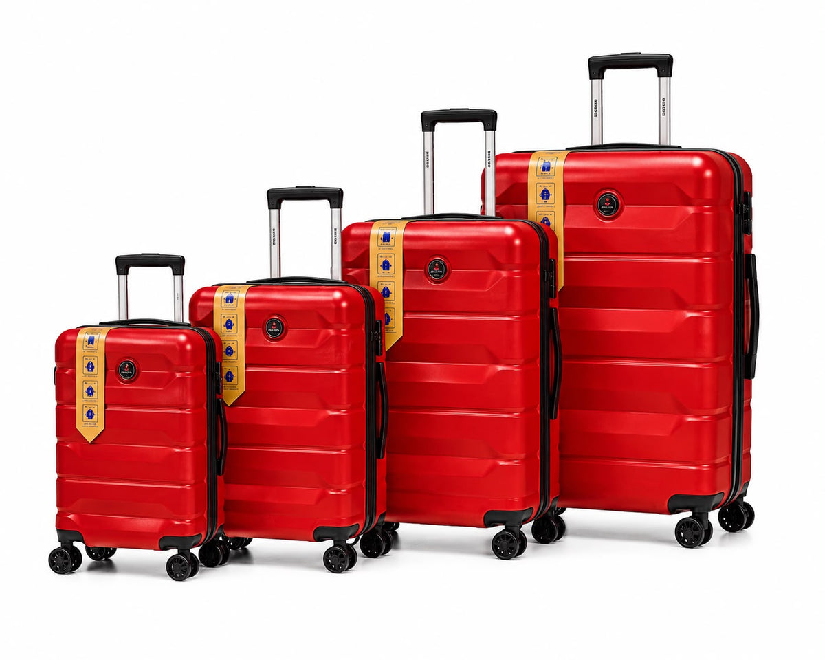 DELSEY Premium 4-Piece Unbreakable PP Luggage Set