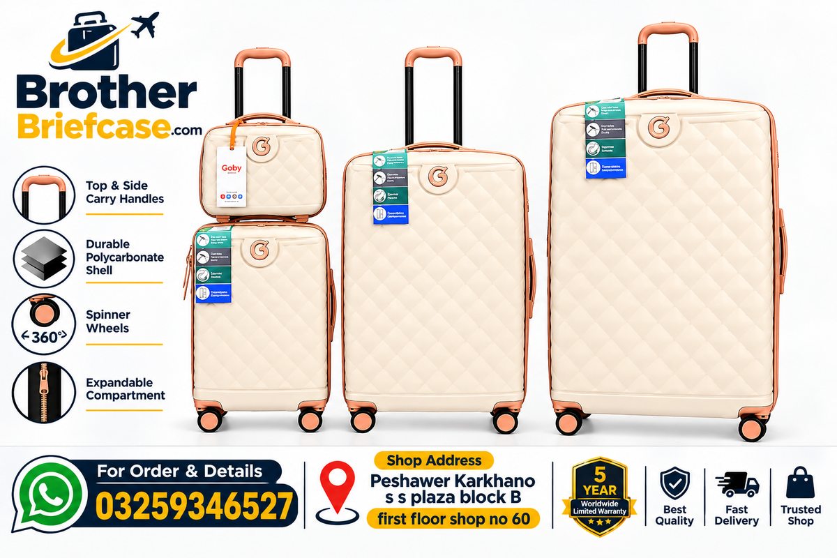 Goby Premium 4-Piece Luxury Luggage Set