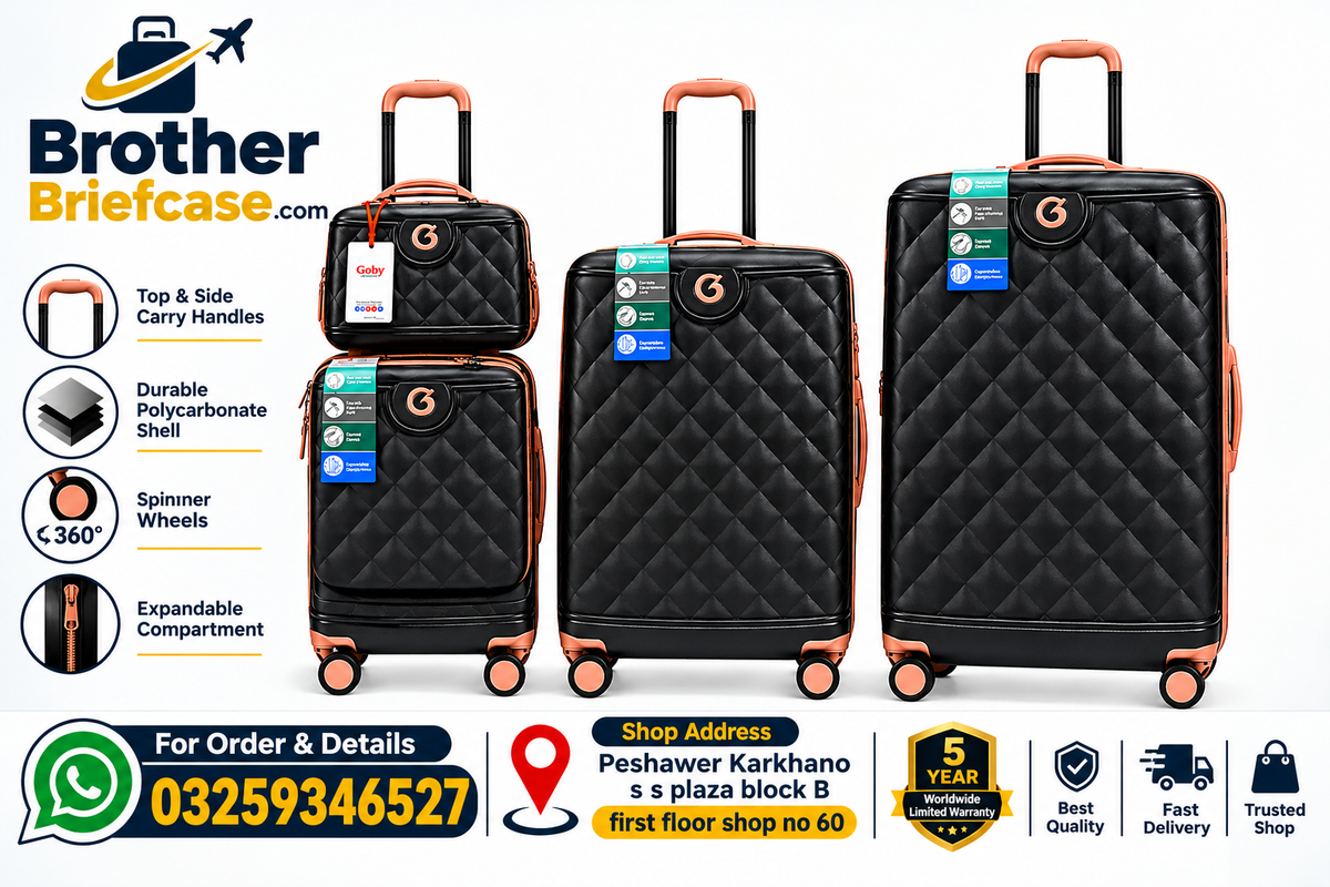 Goby Premium 4-Piece Luxury Luggage Set