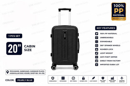 Unbreakable PP Luggage Set – Expandable Suitcases