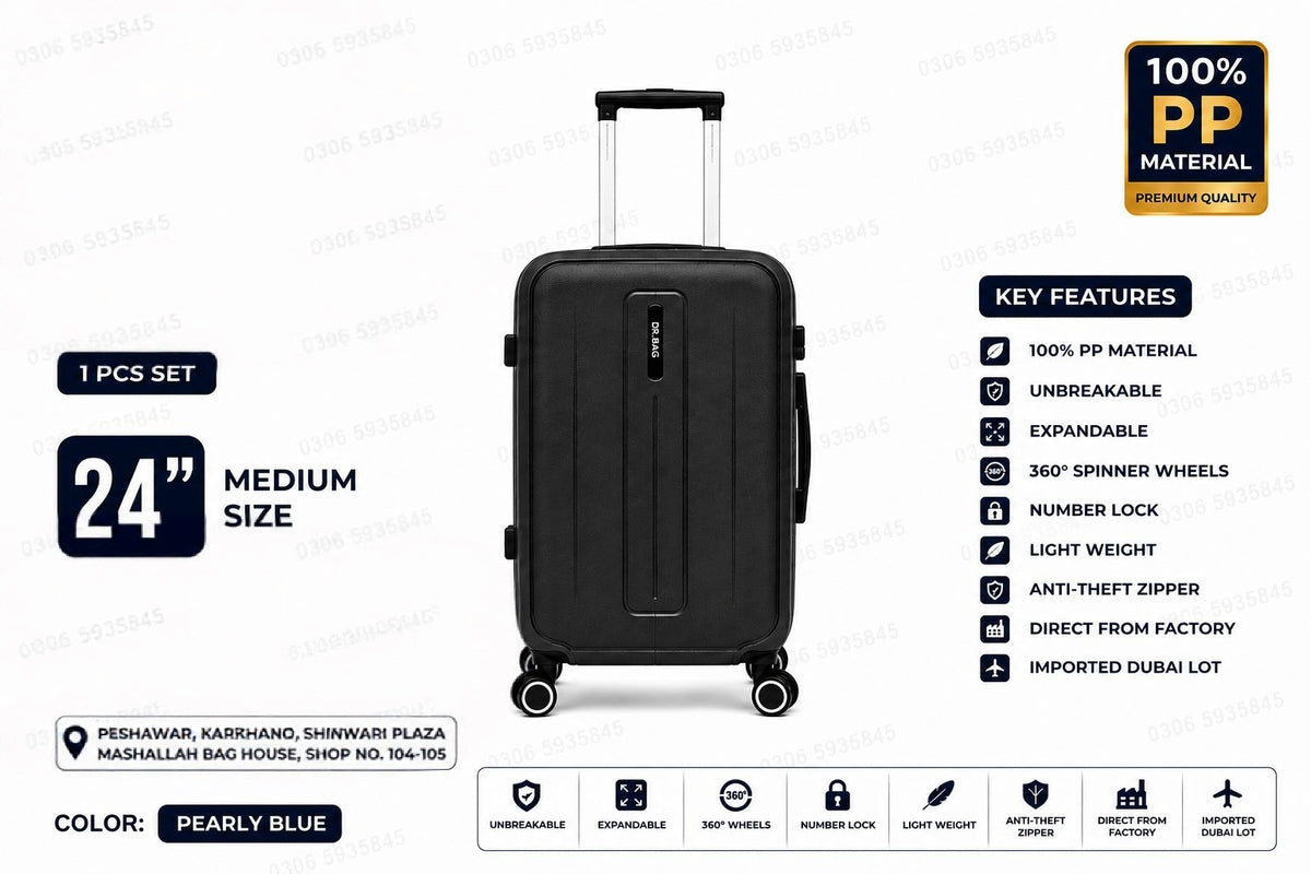 Unbreakable PP Luggage Set – Expandable Suitcases