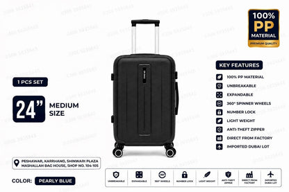 Unbreakable PP Luggage Set – Expandable Suitcases
