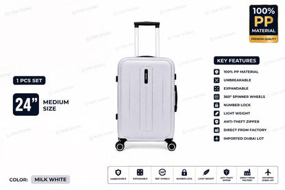 Unbreakable PP Luggage Set – Expandable Suitcases