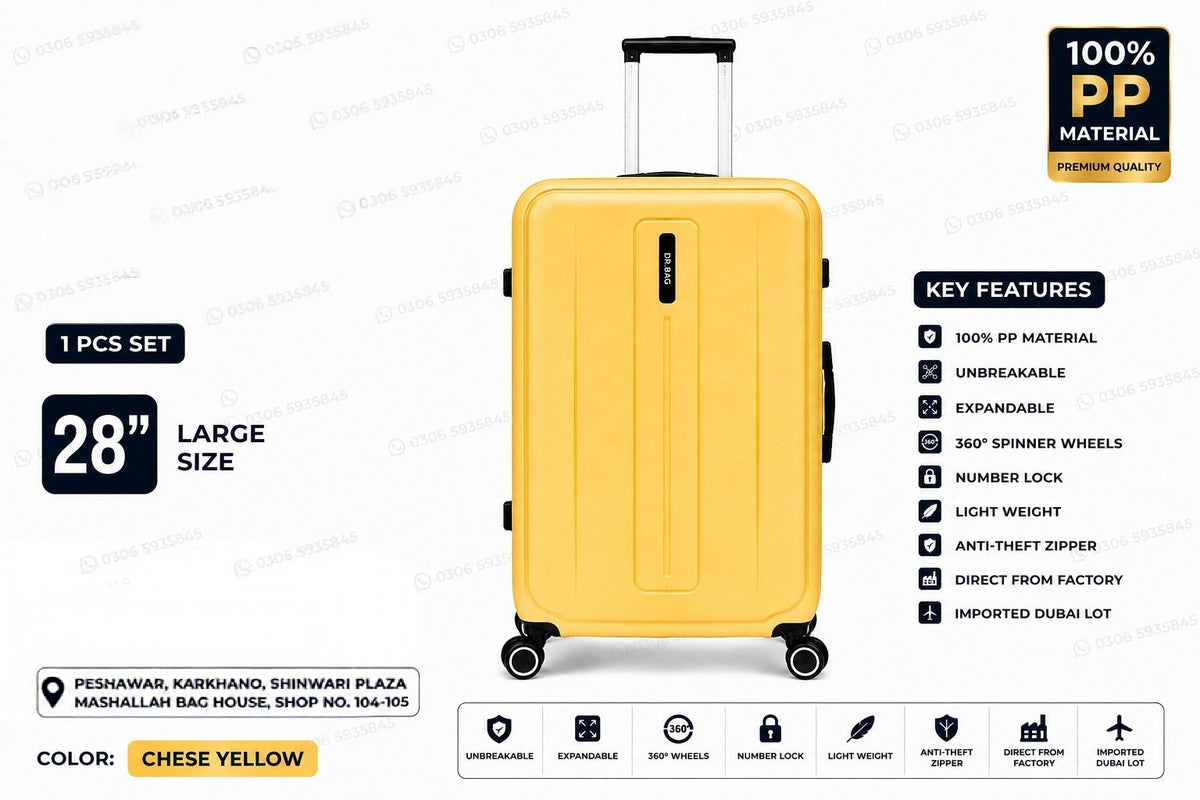 Unbreakable PP Luggage Set – Expandable Suitcases