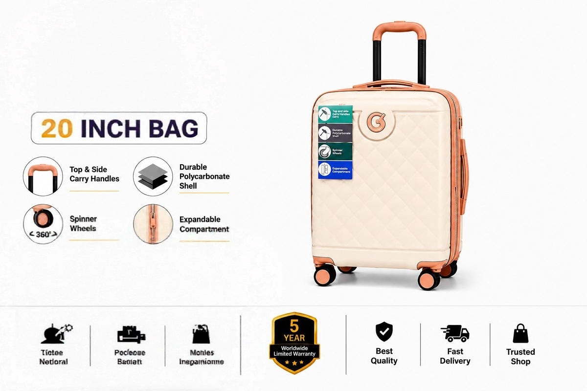 Goby Premium 4-Piece Luxury Luggage Set
