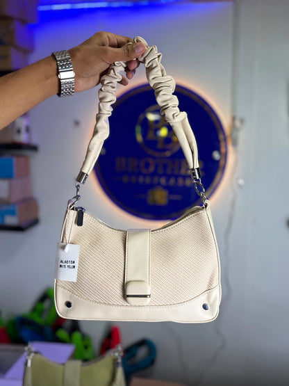 Elegant Ruched Shoulder Bag for Women | Stylish Textured Hobo Handbag