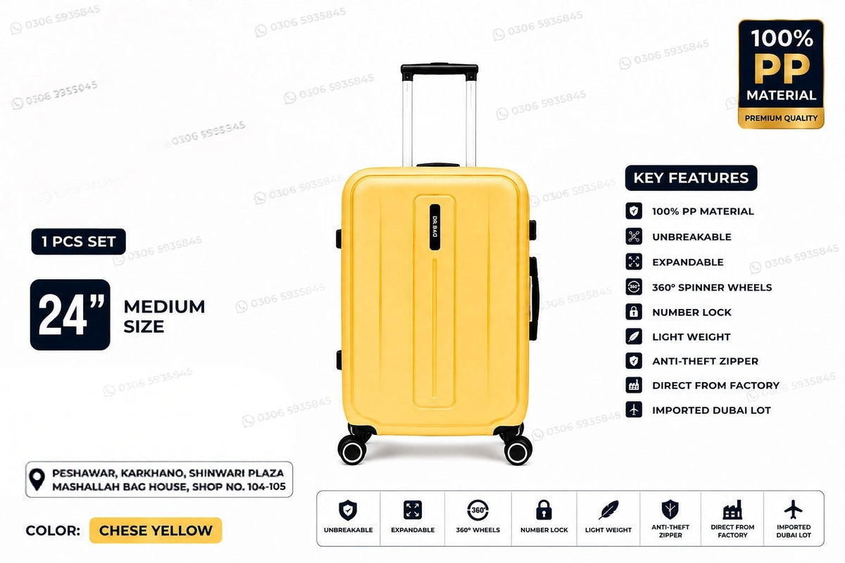 Unbreakable PP Luggage Set – Expandable Suitcases