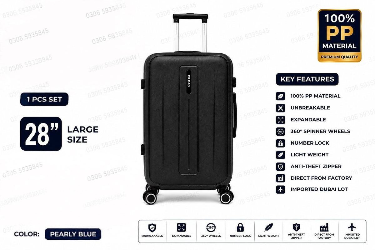 Unbreakable PP Luggage Set – Expandable Suitcases