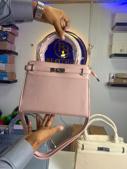 Premium Textured Ladies Handbag | Elegant Shoulder & Crossbody Bag