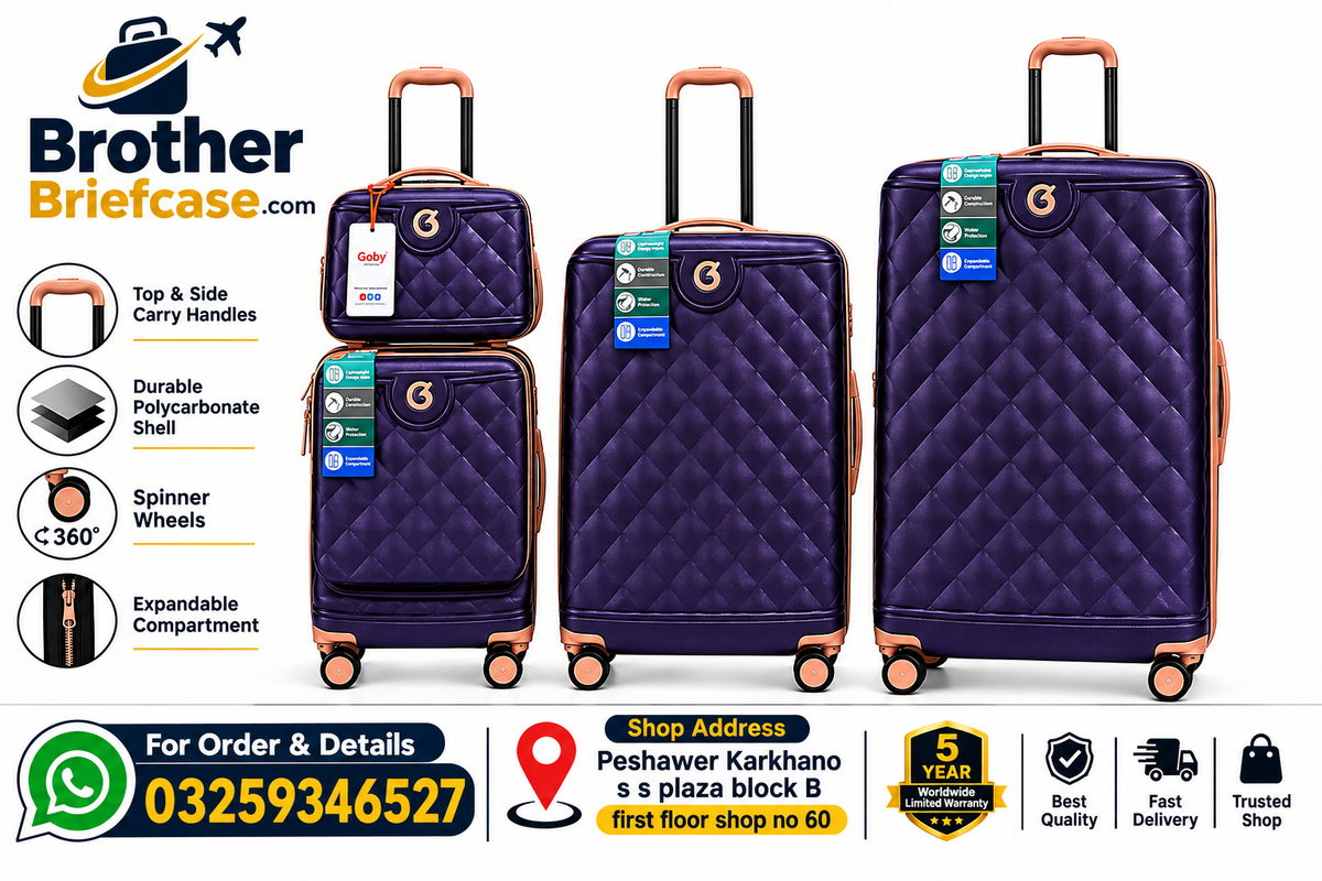 Goby Premium 4-Piece Luxury Luggage Set