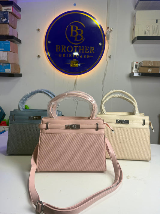 Premium Textured Ladies Handbag | Elegant Shoulder & Crossbody Bag