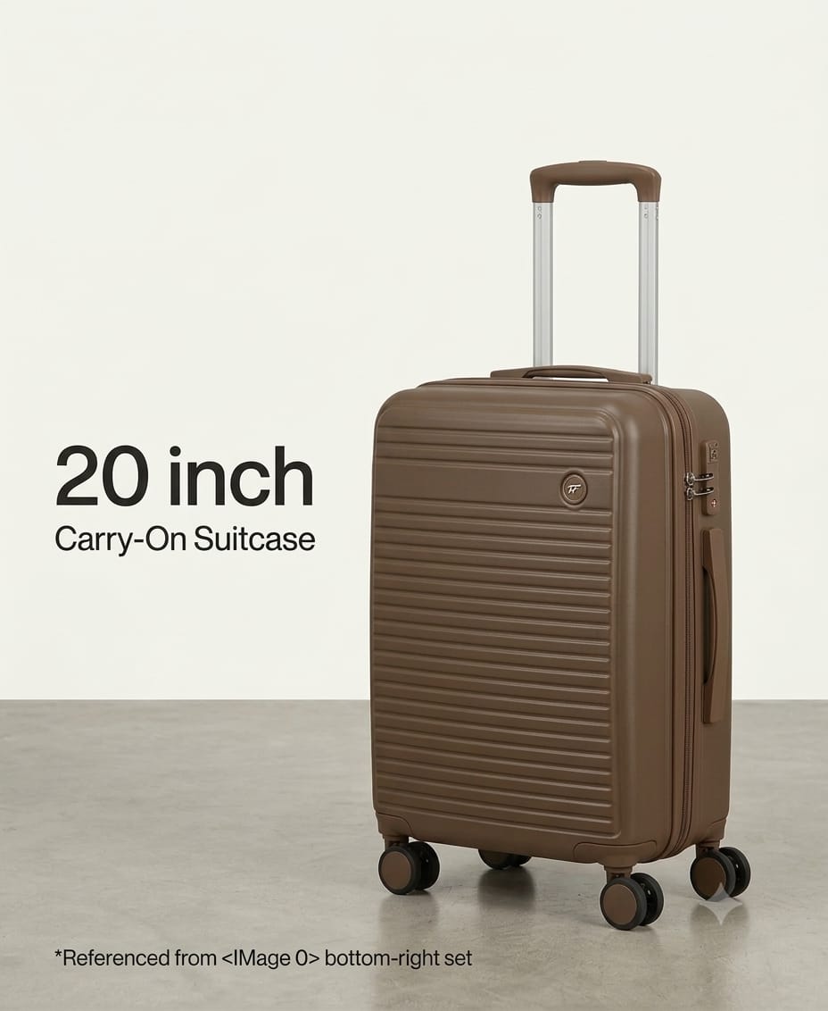 Brother Briefcase Premium 3-Piece Luggage Set – 20, 24 & 28 Inch