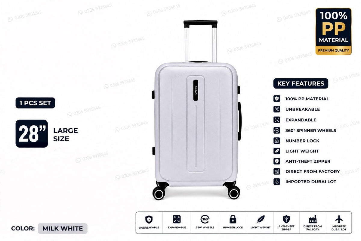 Unbreakable PP Luggage Set – Expandable Suitcases