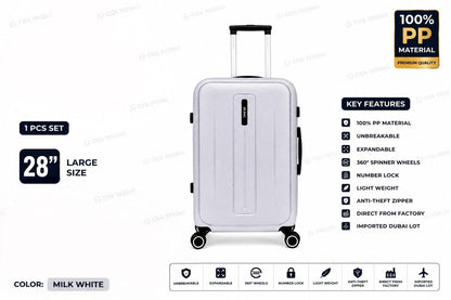 Unbreakable PP Luggage Set – Expandable Suitcases